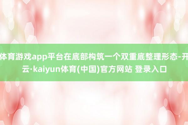 体育游戏app平台在底部构筑一个双重底整理形态-开云·kaiyun体育(中国)官方网站 登录入口